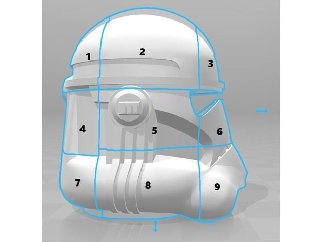 Clone Trooper Helmet Phase 2 Star Wars 3D print model_4