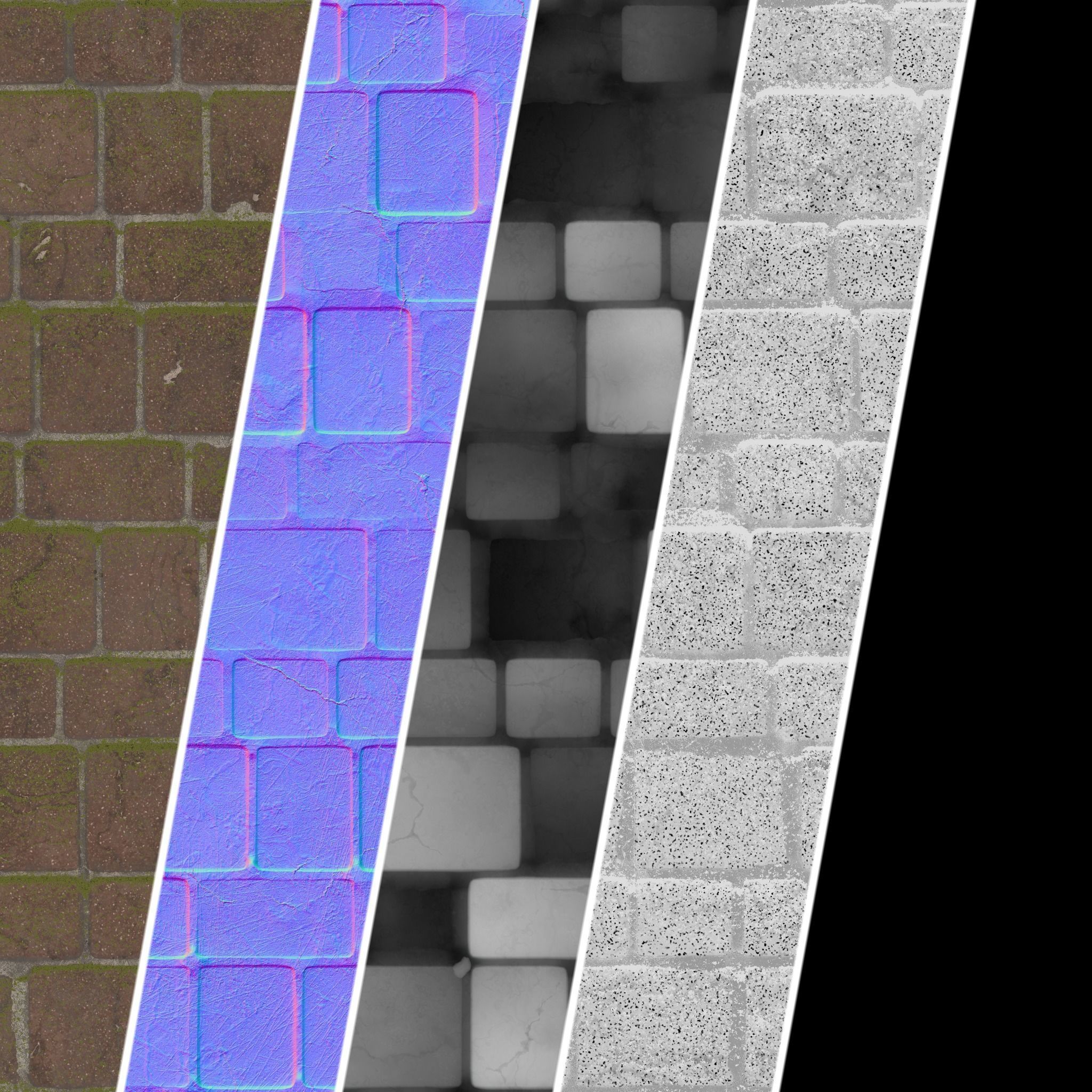 Stone Wall Materials 80- Slat Stone wall - Pbr 4k Seamless Texture_6