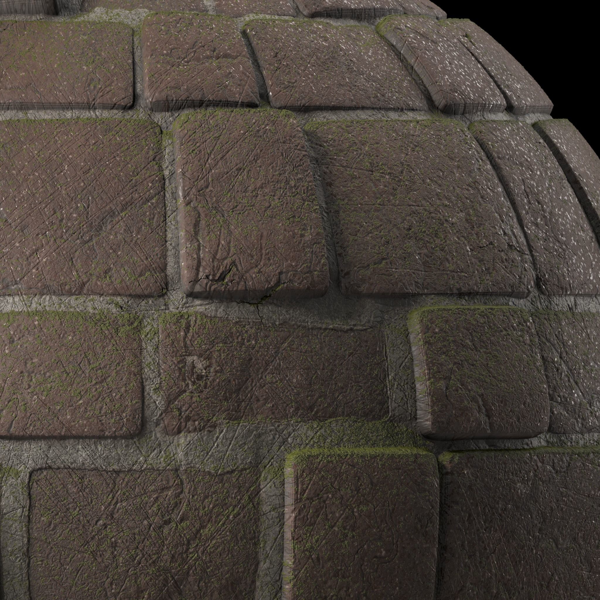 Stone Wall Materials 80- Slat Stone wall - Pbr 4k Seamless Texture_5