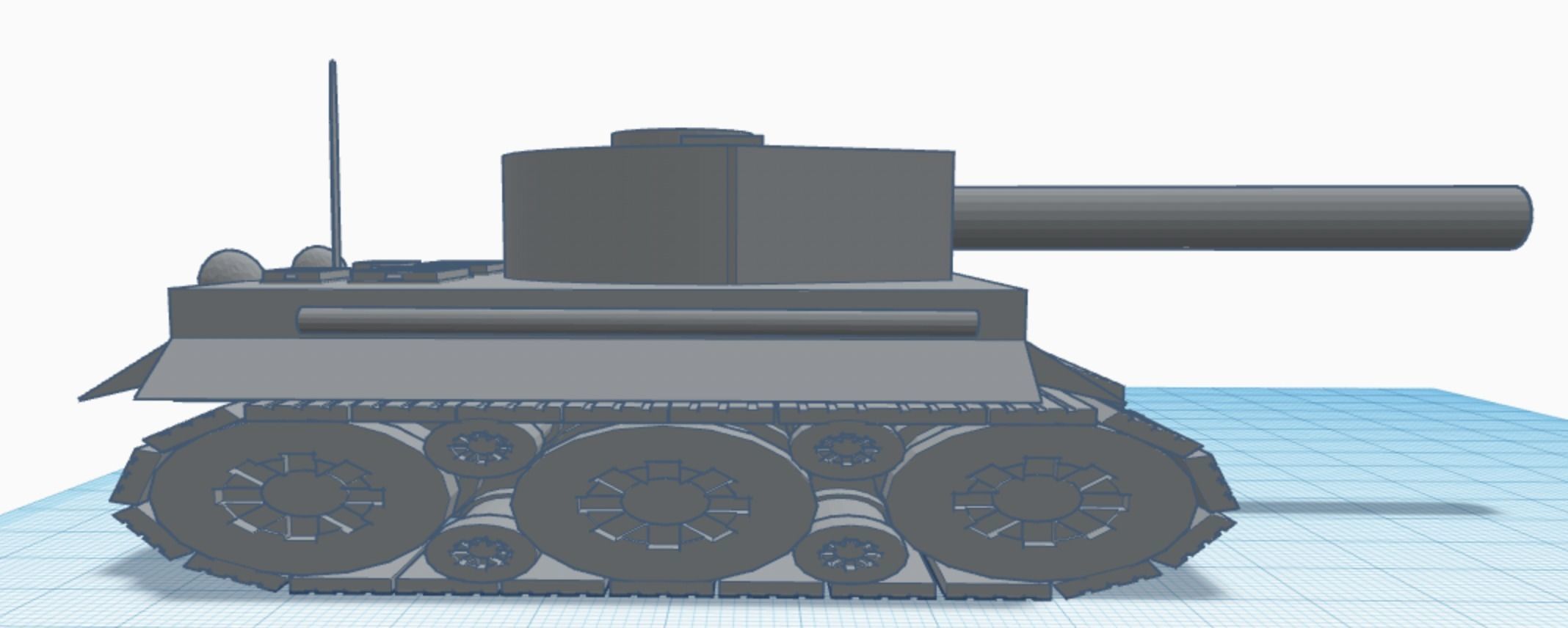 Cartoonish Tank 3D print model_5
