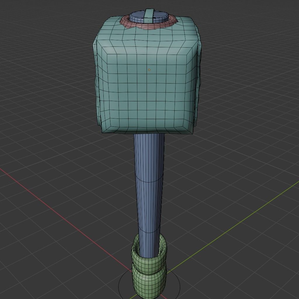 Viking Hammer 3D model_12