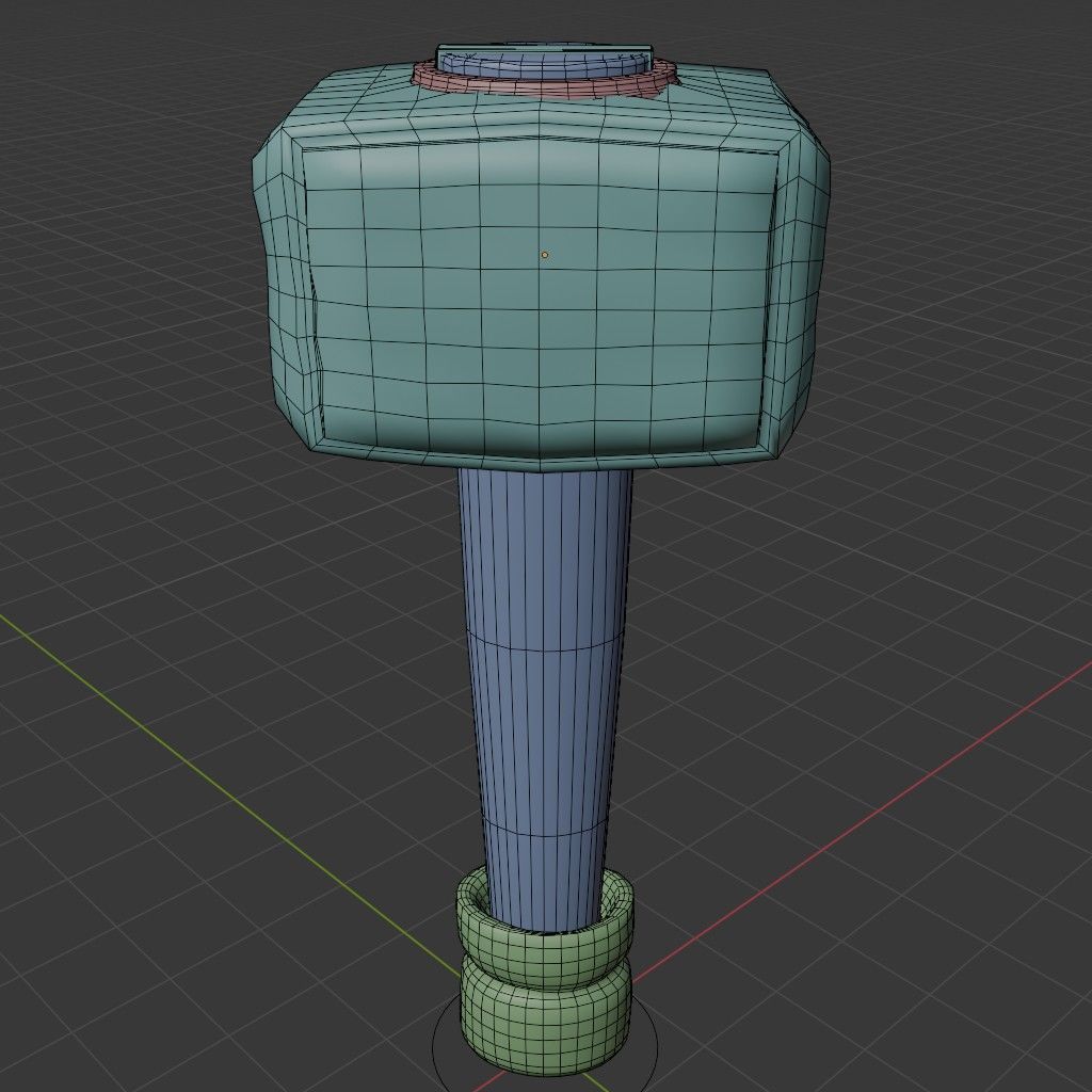 Viking Hammer 3D model_14