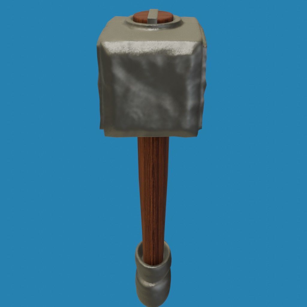 Viking Hammer 3D model_8