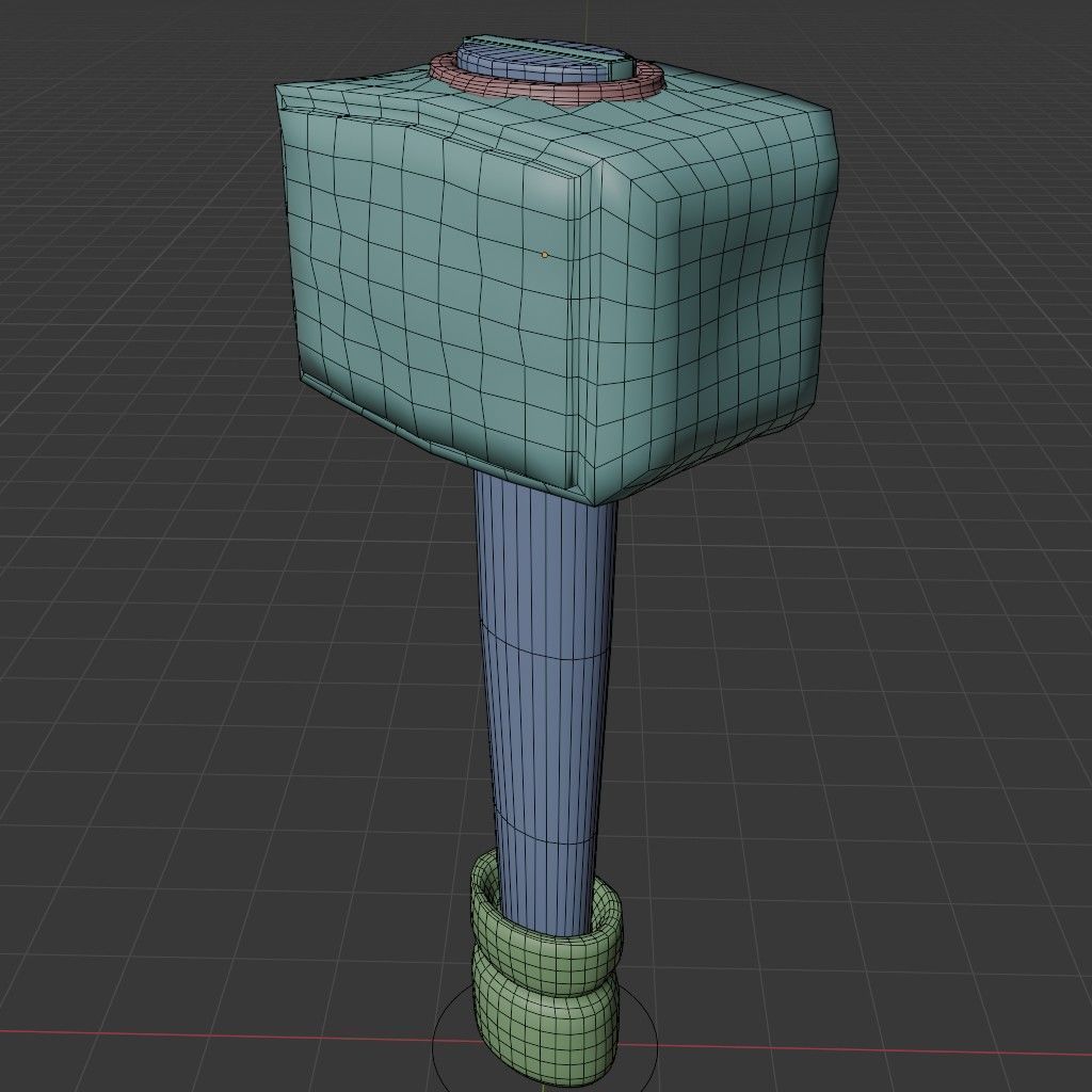 Viking Hammer 3D model_9