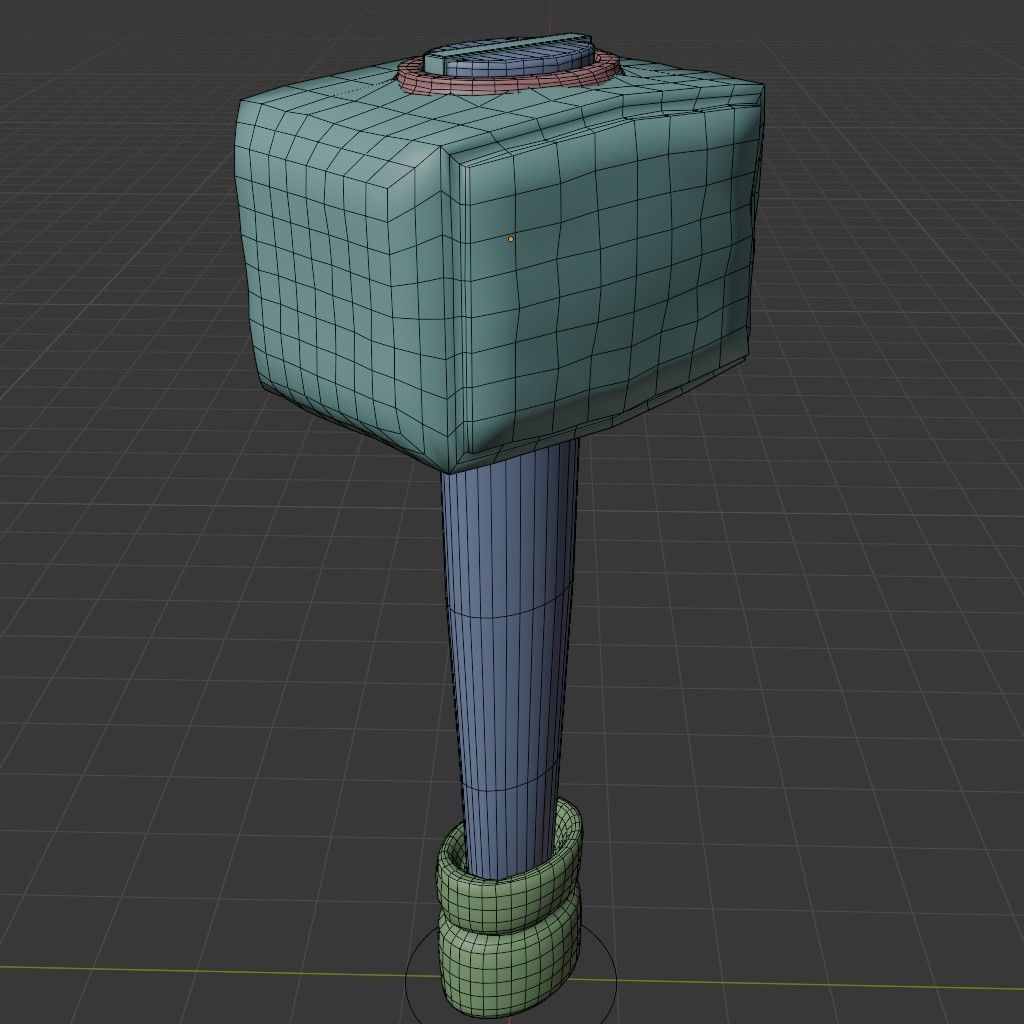 Viking Hammer 3D model_11