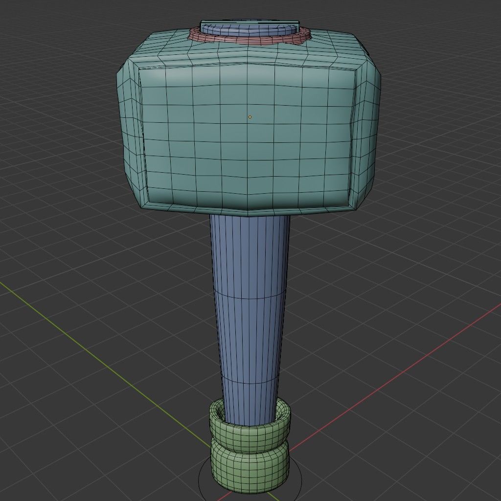 Viking Hammer 3D model_10