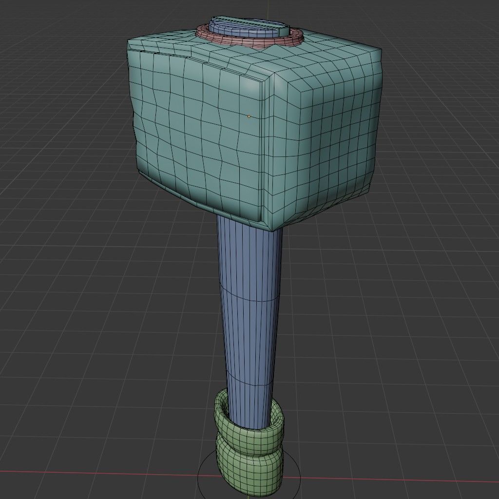 Viking Hammer 3D model_13