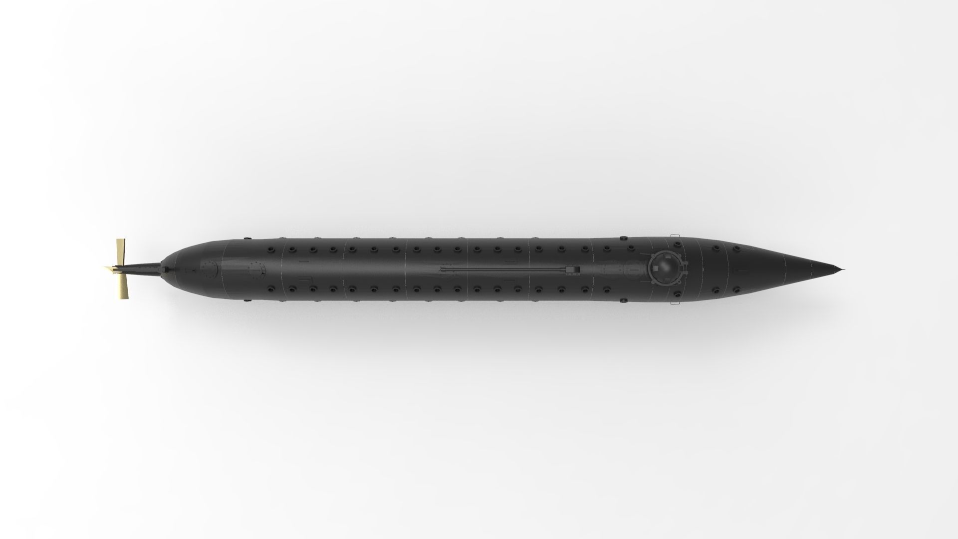 SUBMERSIBLE BOAT USS ALLIGATOR 1 75 SCALE 3D print model_5