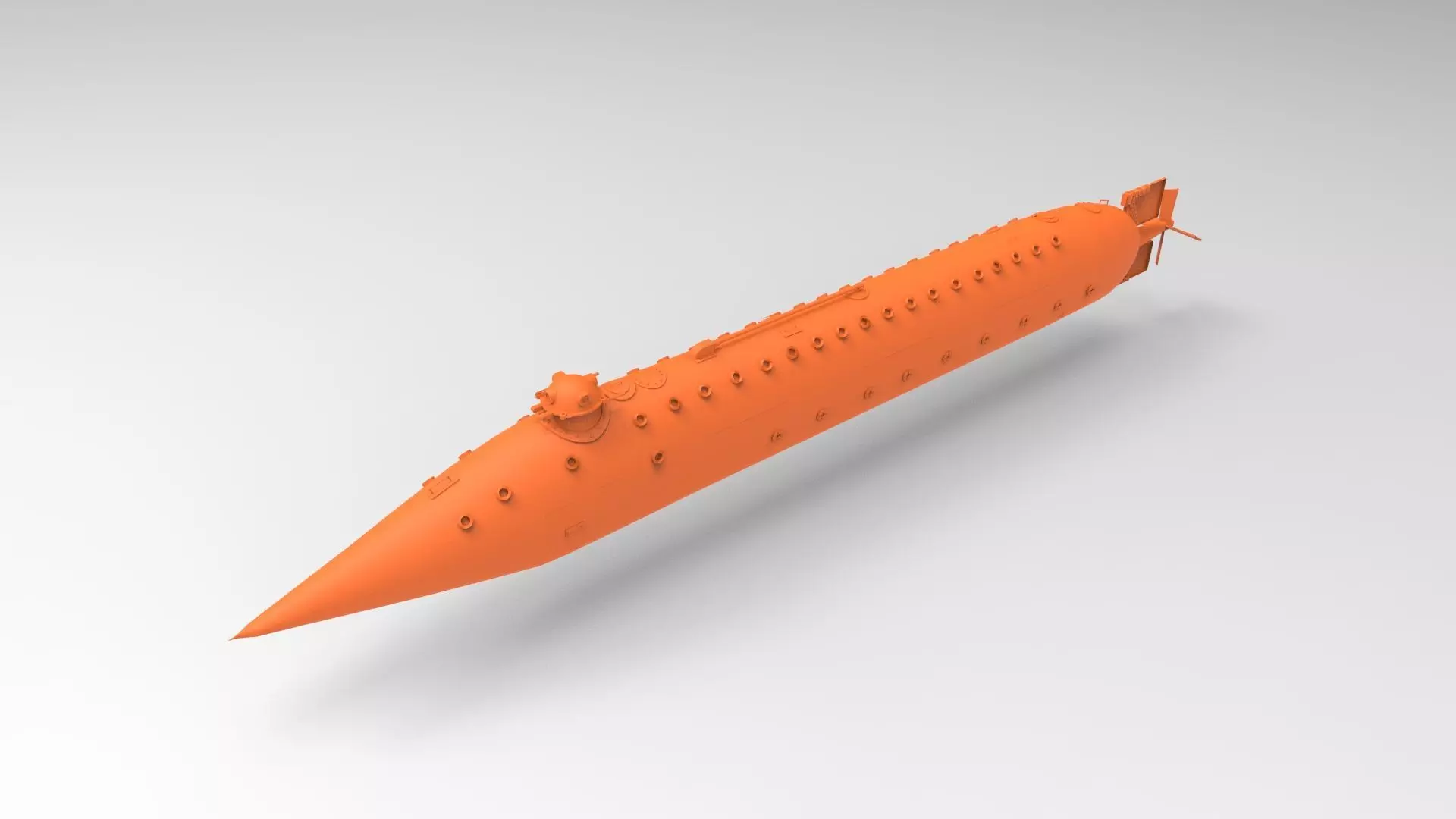 SUBMERSIBLE BOAT USS ALLIGATOR 1 75 SCALE 3D print model_0