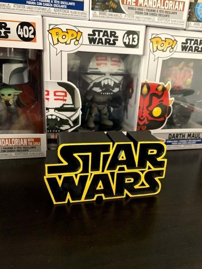 Star Wars Logo 3D print model_4