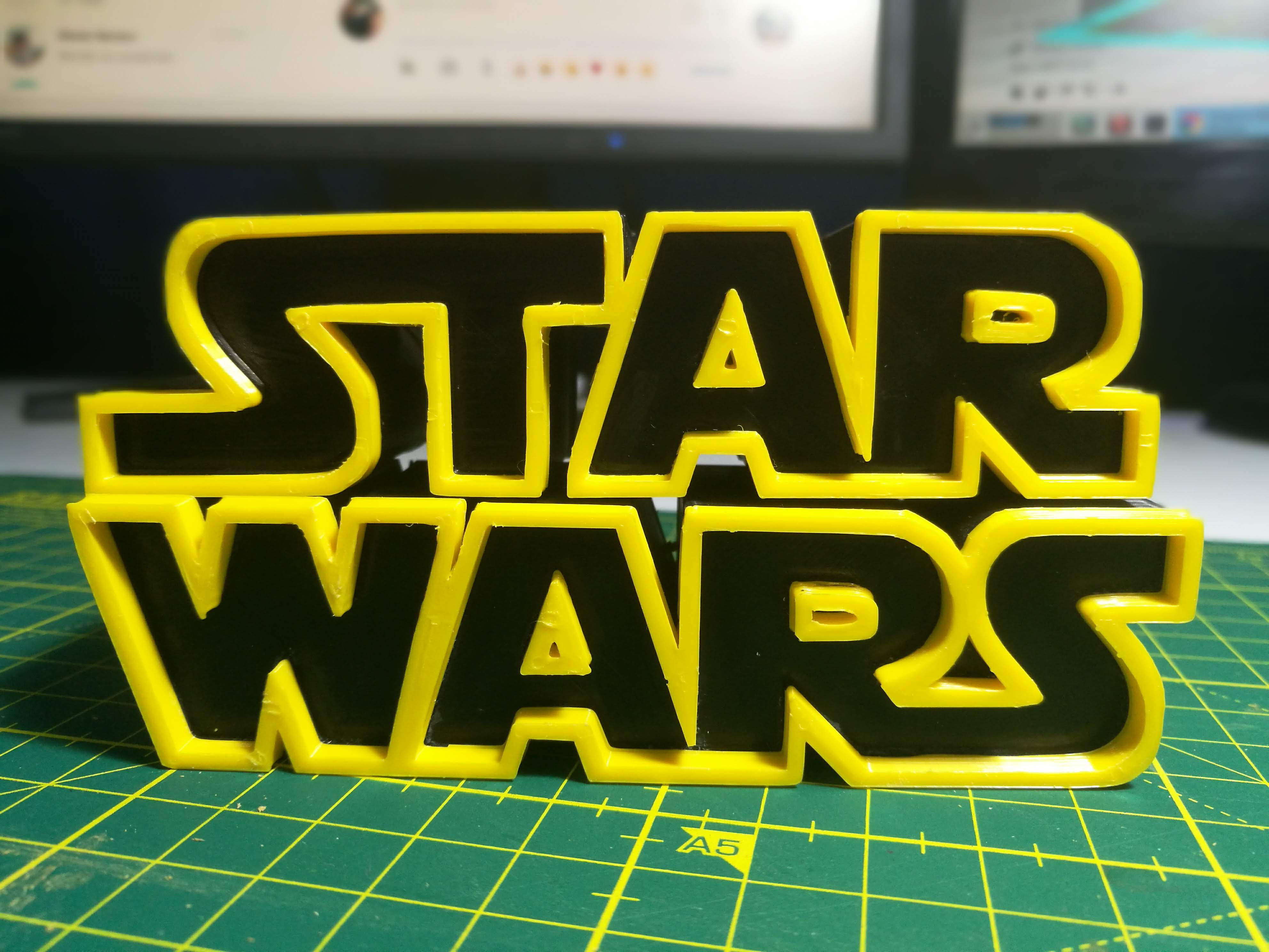Star Wars Logo 3D print model_7