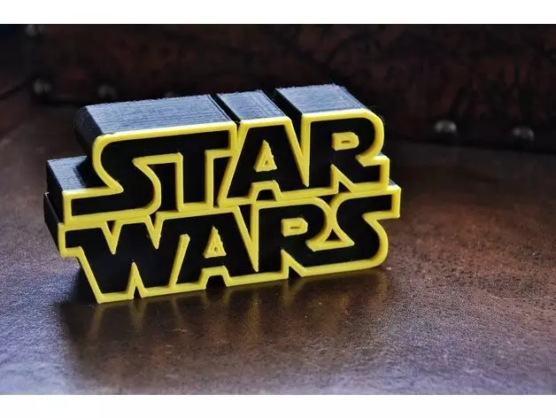 Star Wars Logo 3D print model_0
