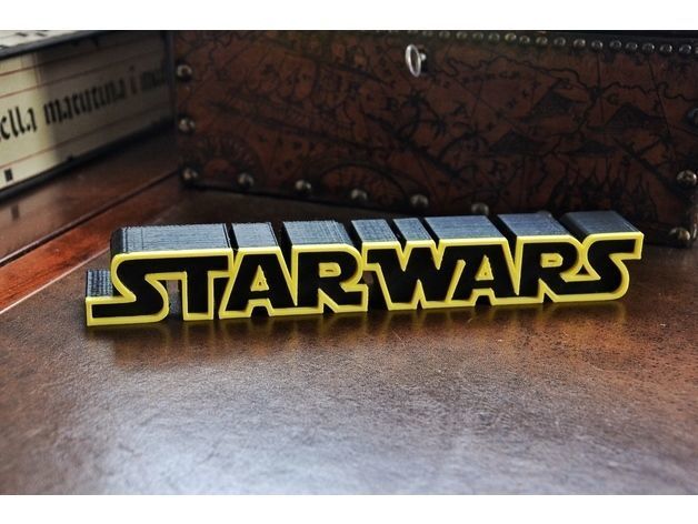 Star Wars Logo 3D print model_1