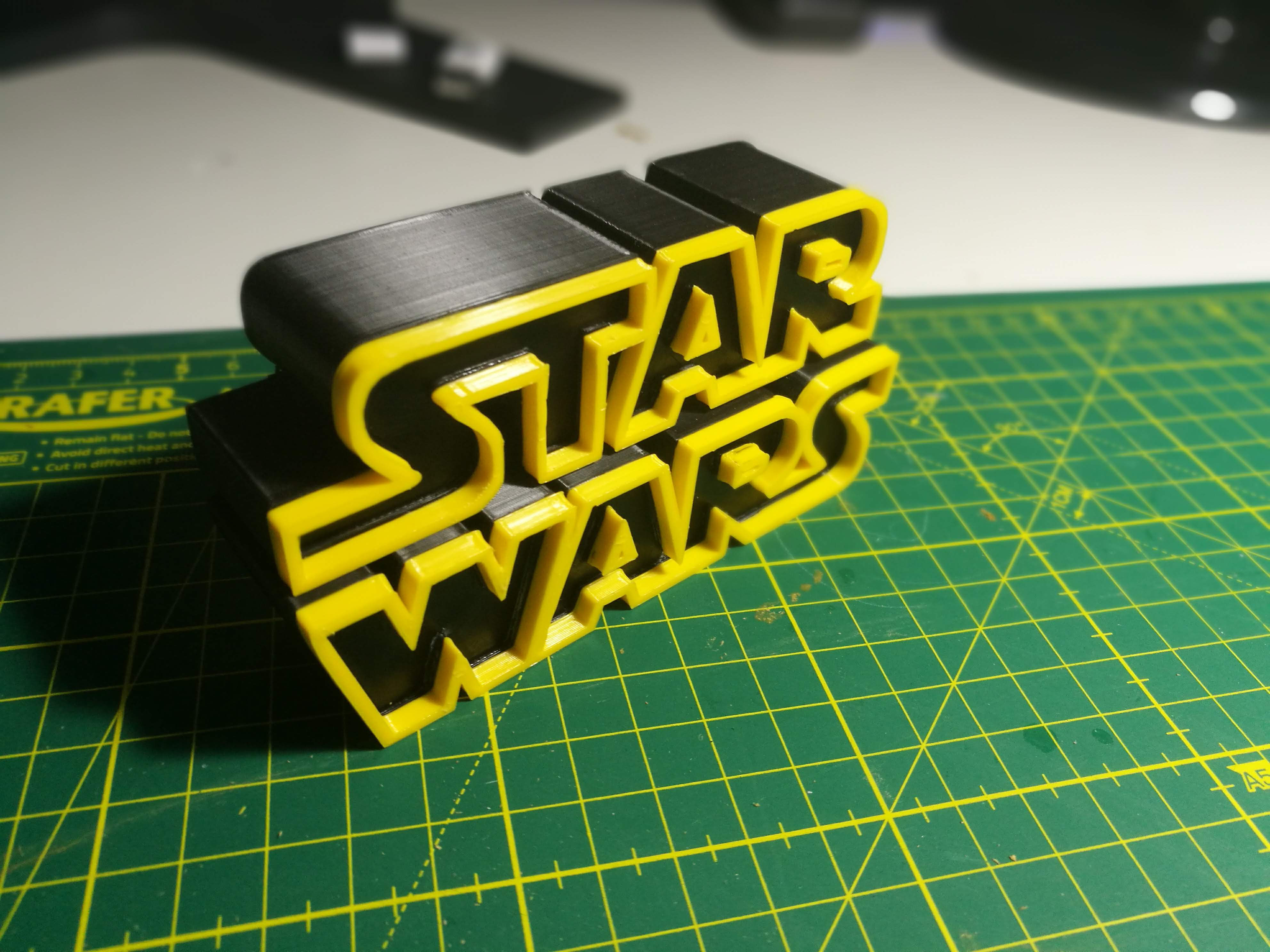 Star Wars Logo 3D print model_8