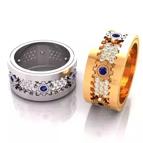 Mechanical ring Without side stone 