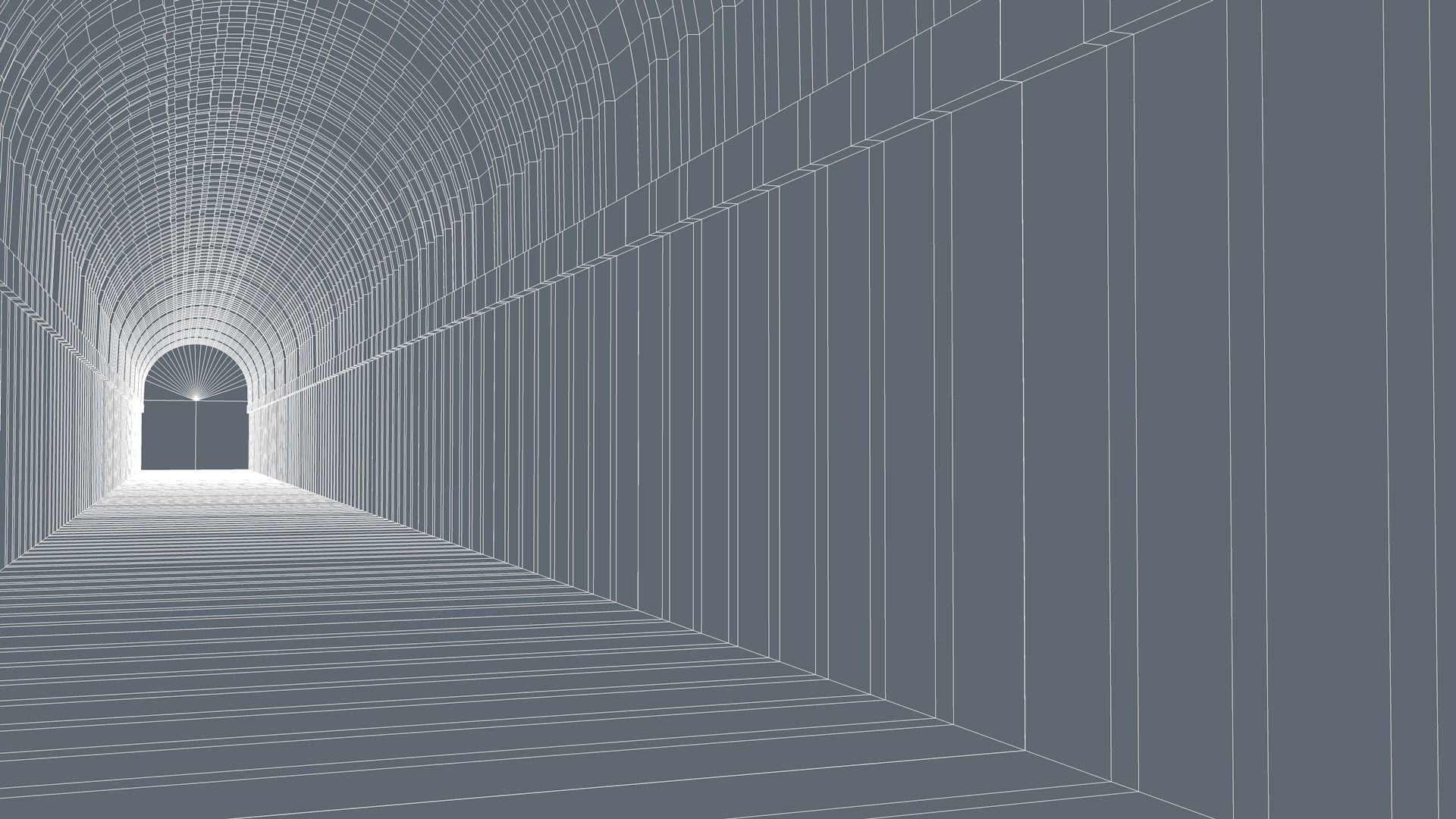 Sci Fi Tunnel 3D model_8