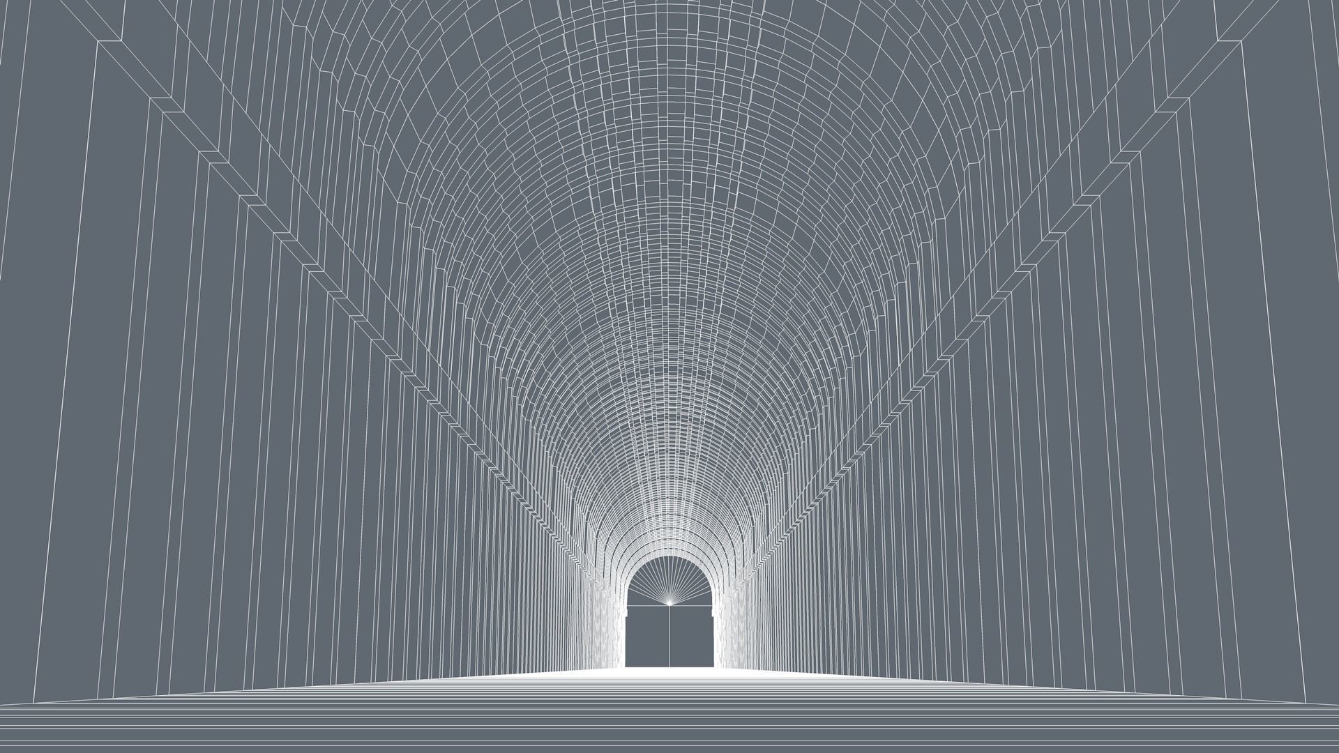 Sci Fi Tunnel 3D model_6
