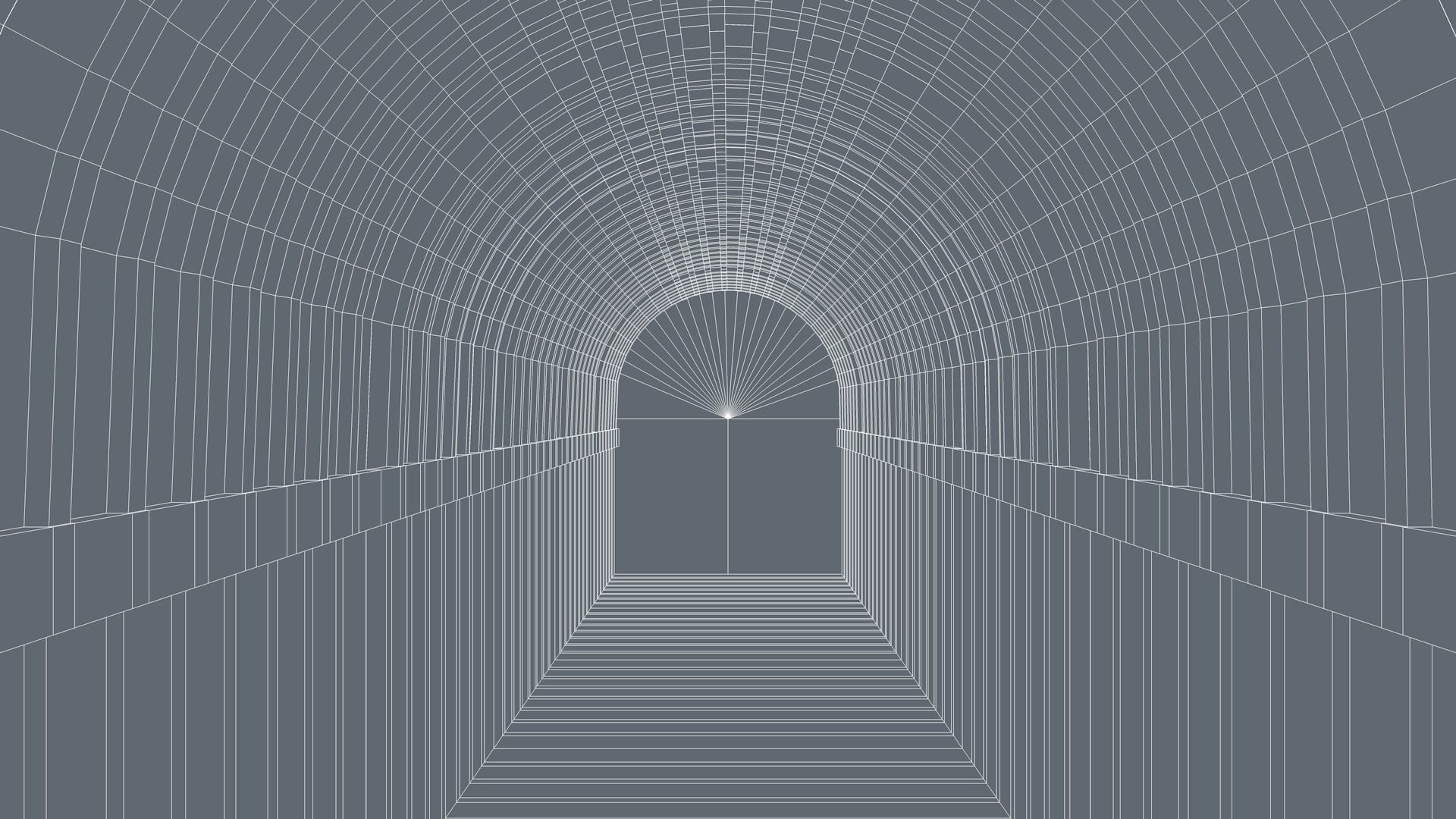 Sci Fi Tunnel 3D model_9