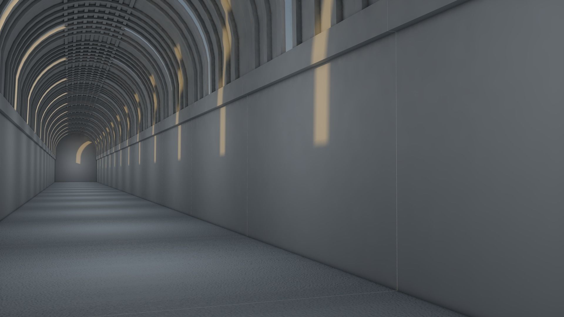 Sci Fi Tunnel 3D model_3
