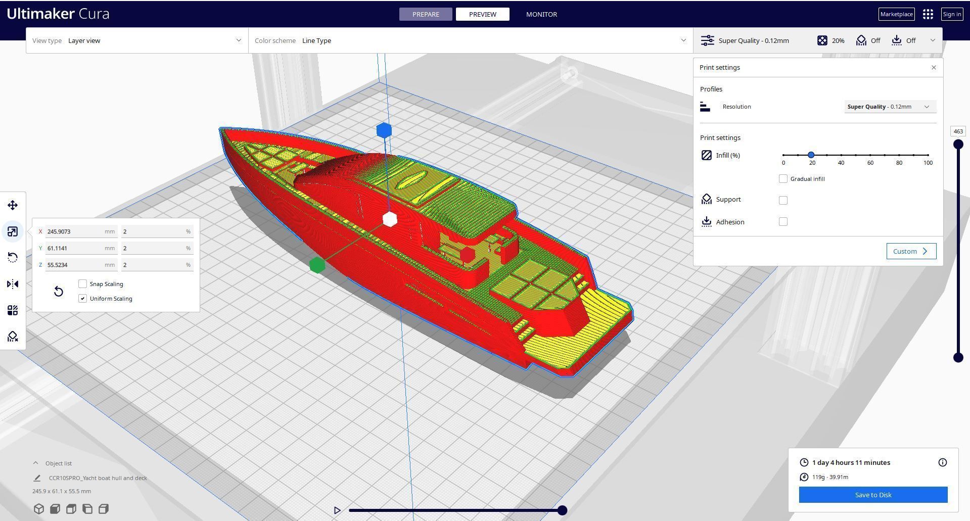 YACHT BOAT HULL AND DECK 3D PRINTED 3D print model_3