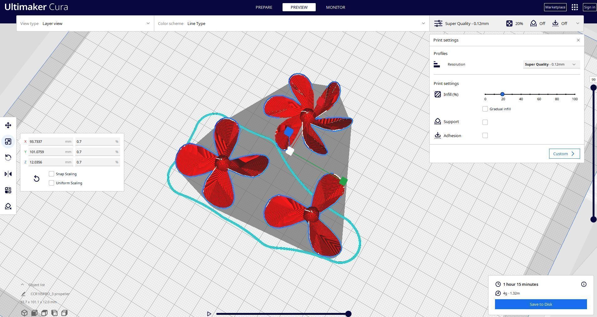 PROPELLER BOAT SHIP 3D PRINT 3D print model_1