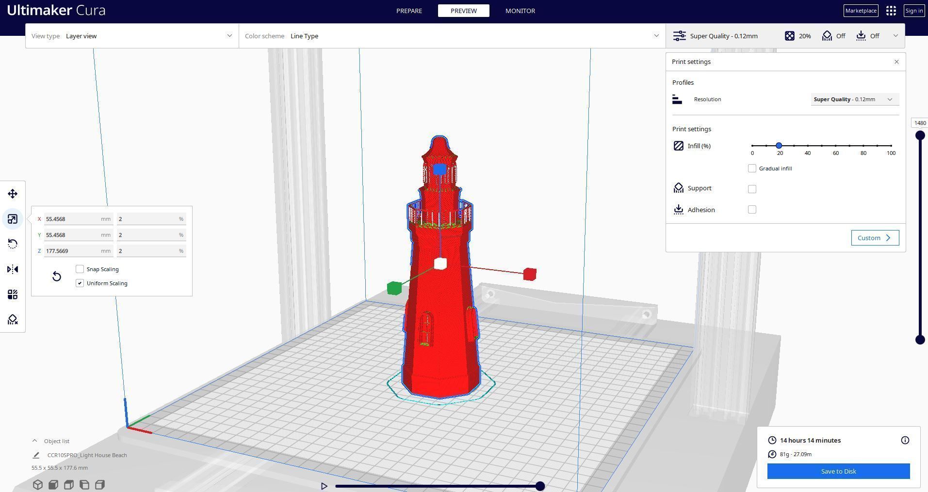 MARINE LIGHTHOUSE 3D print model_3