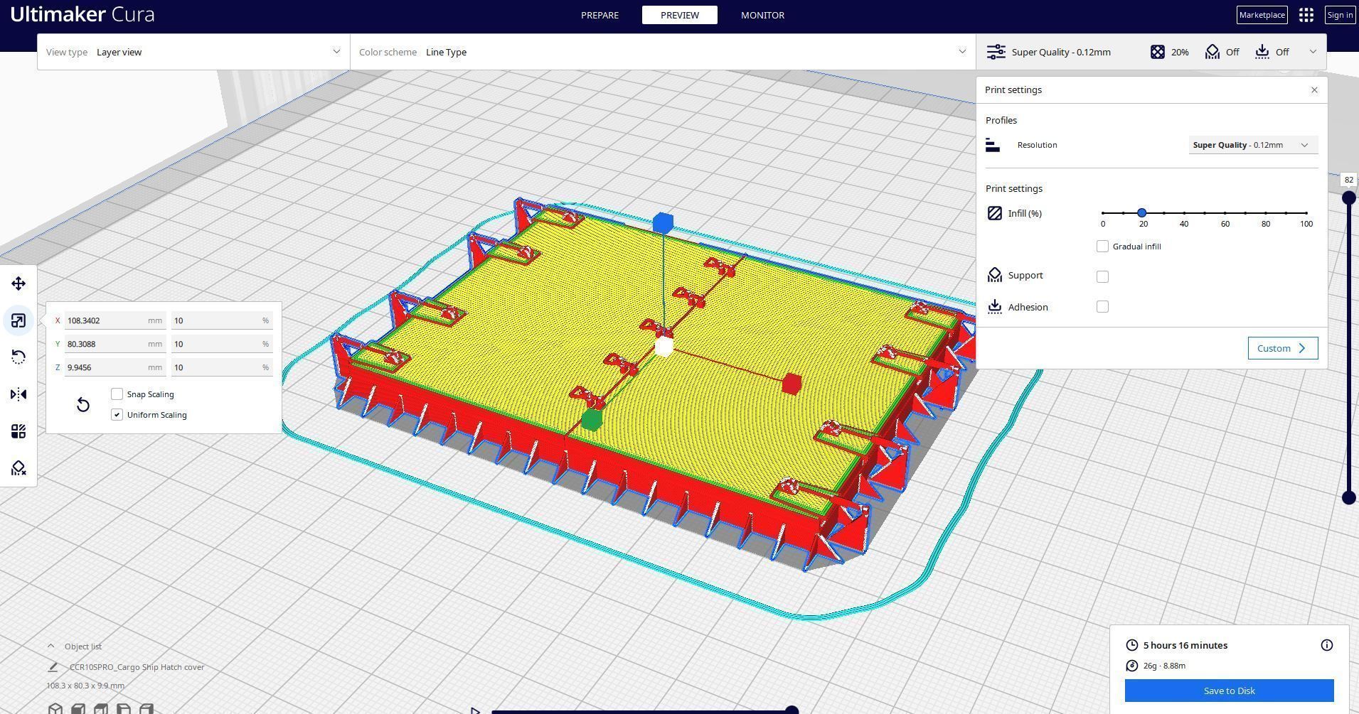 CARGO SHIP HATCH COVER 3D print model_3