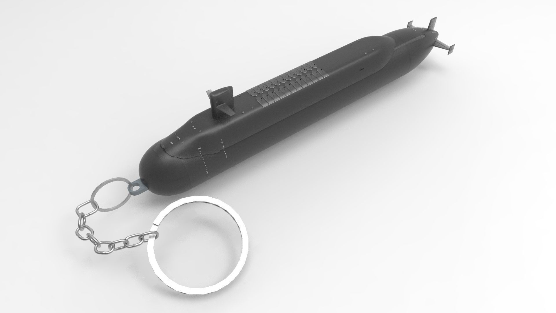 SUBMARINE KEY CHAIN 3D print model_4