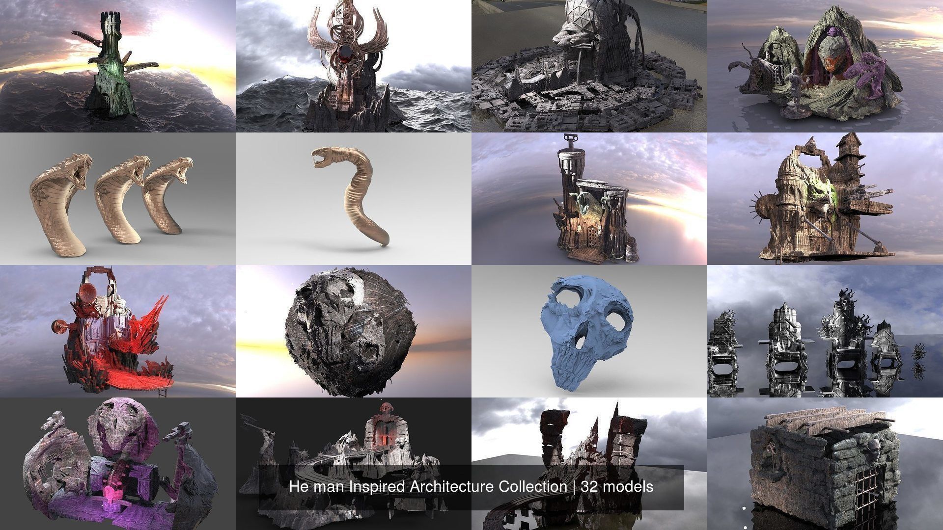 He man Inspired Architecture Collection _2