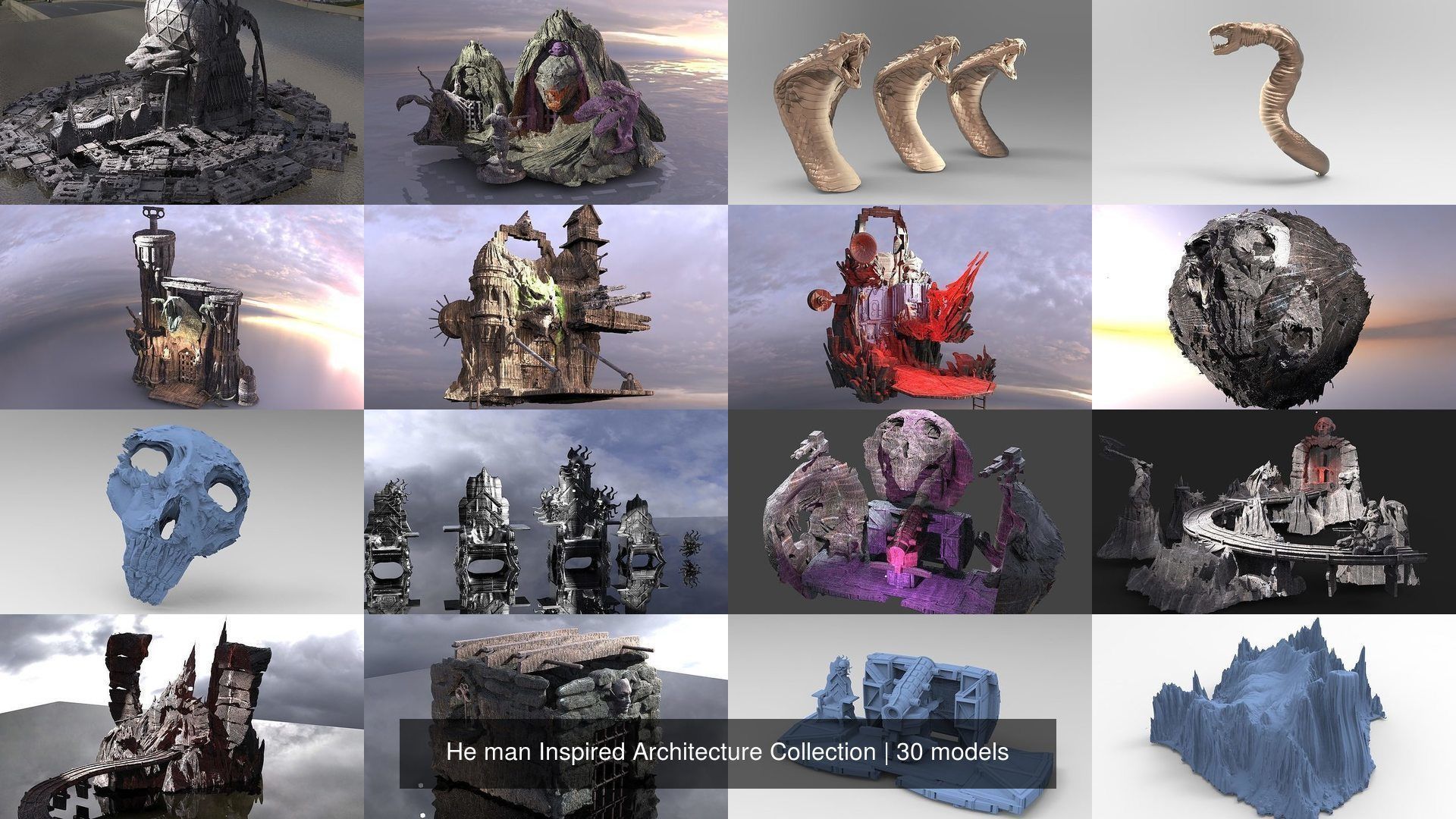 He man Inspired Architecture Collection _1