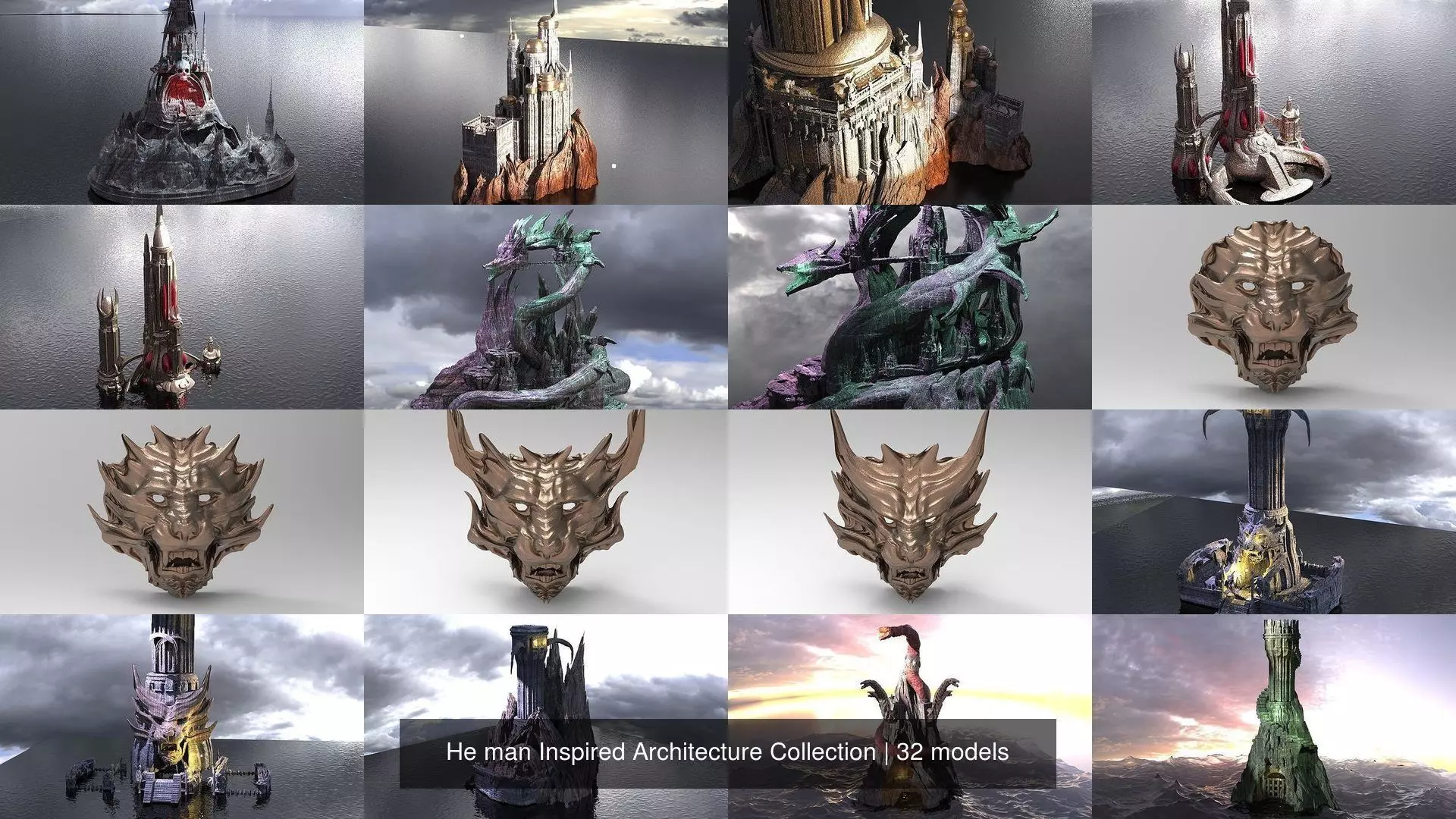 He man Inspired Architecture Collection _0