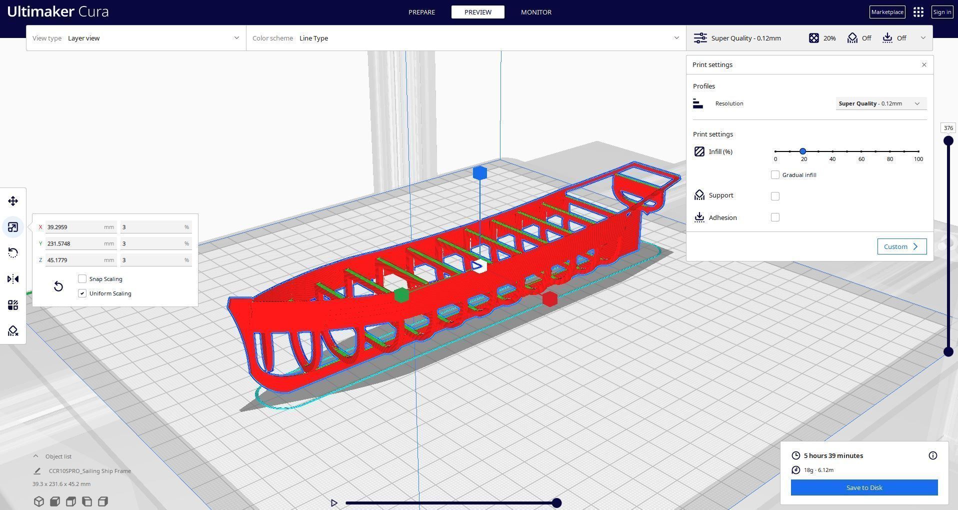 Sailing Ship Frame 3D Print 3D print model_4