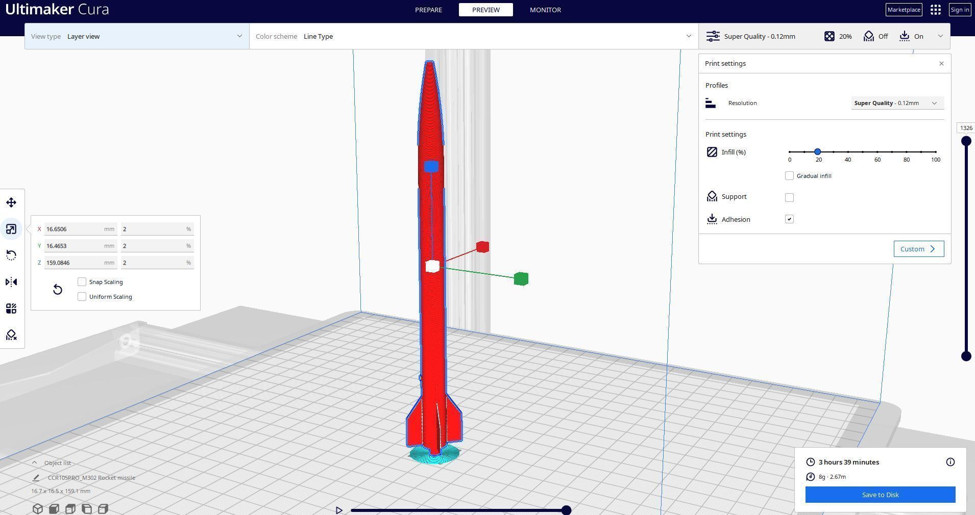 M302 ROCKET MISSILE 3D Print 3D print model_3