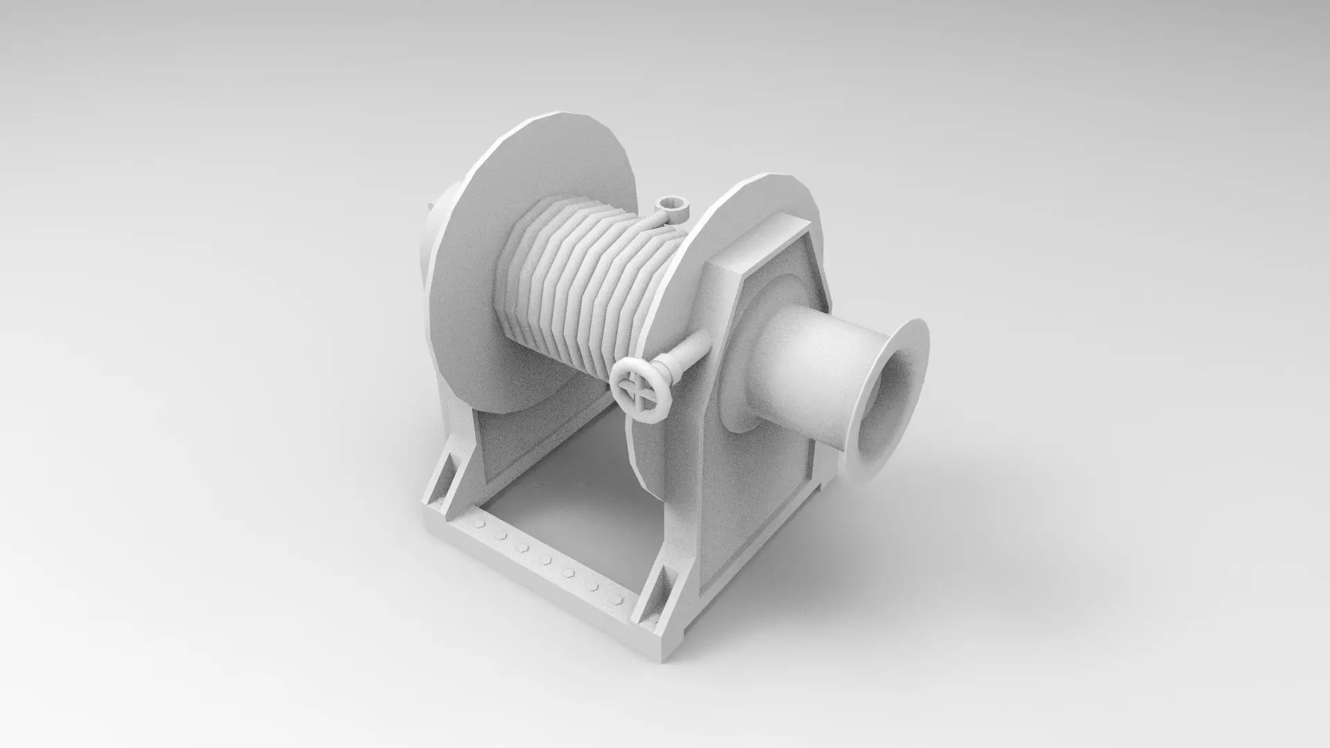 Mooring Winch Machine 3D Print 3D print model_0