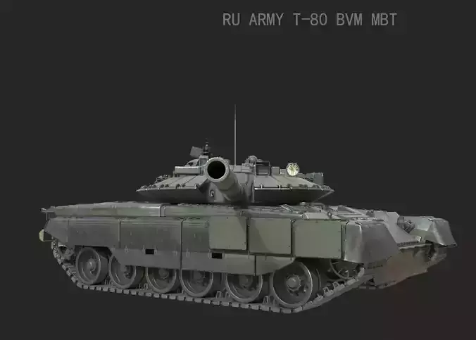 Russian Army T-80BVM T80BVM Main Battle Tank