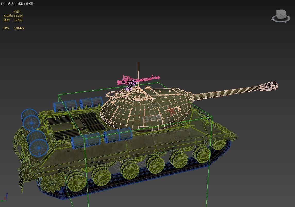 WWII Soviet IS3 IS-3 Heavy Tank Low-poly 3D model_11