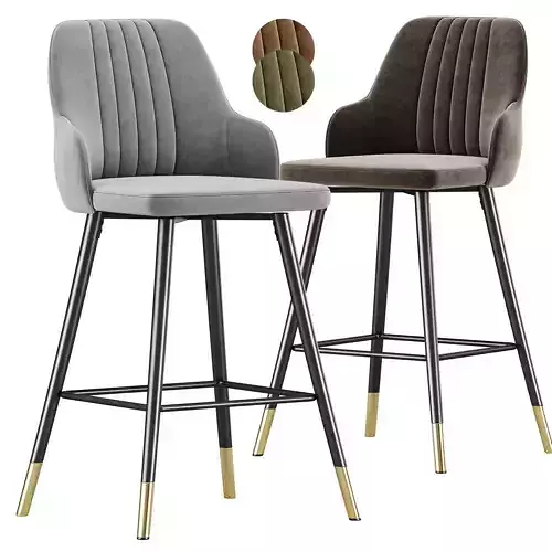 Bar stool with soft back by wildberries