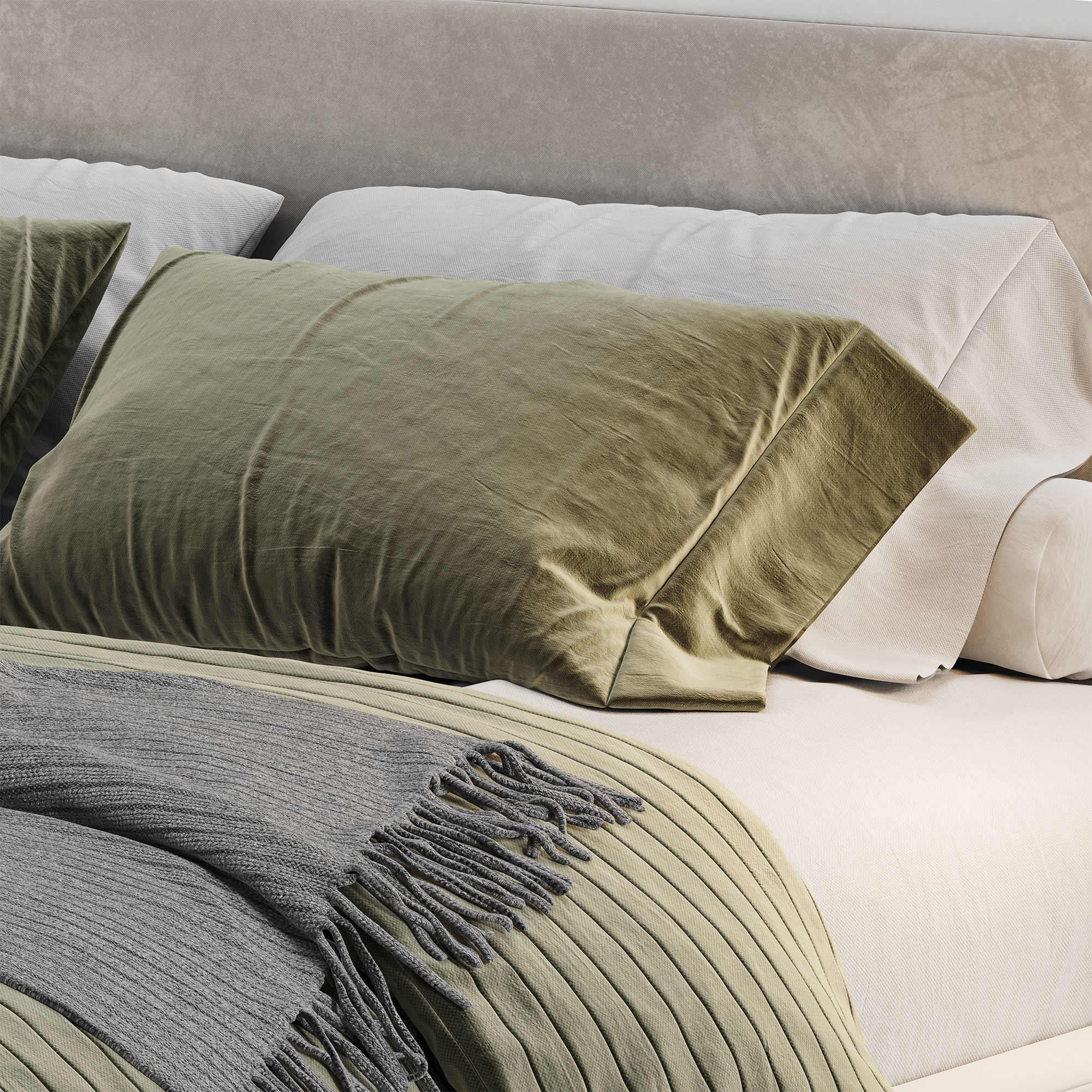 Restoration Hardware Cloud Platform Bed 3D model_7