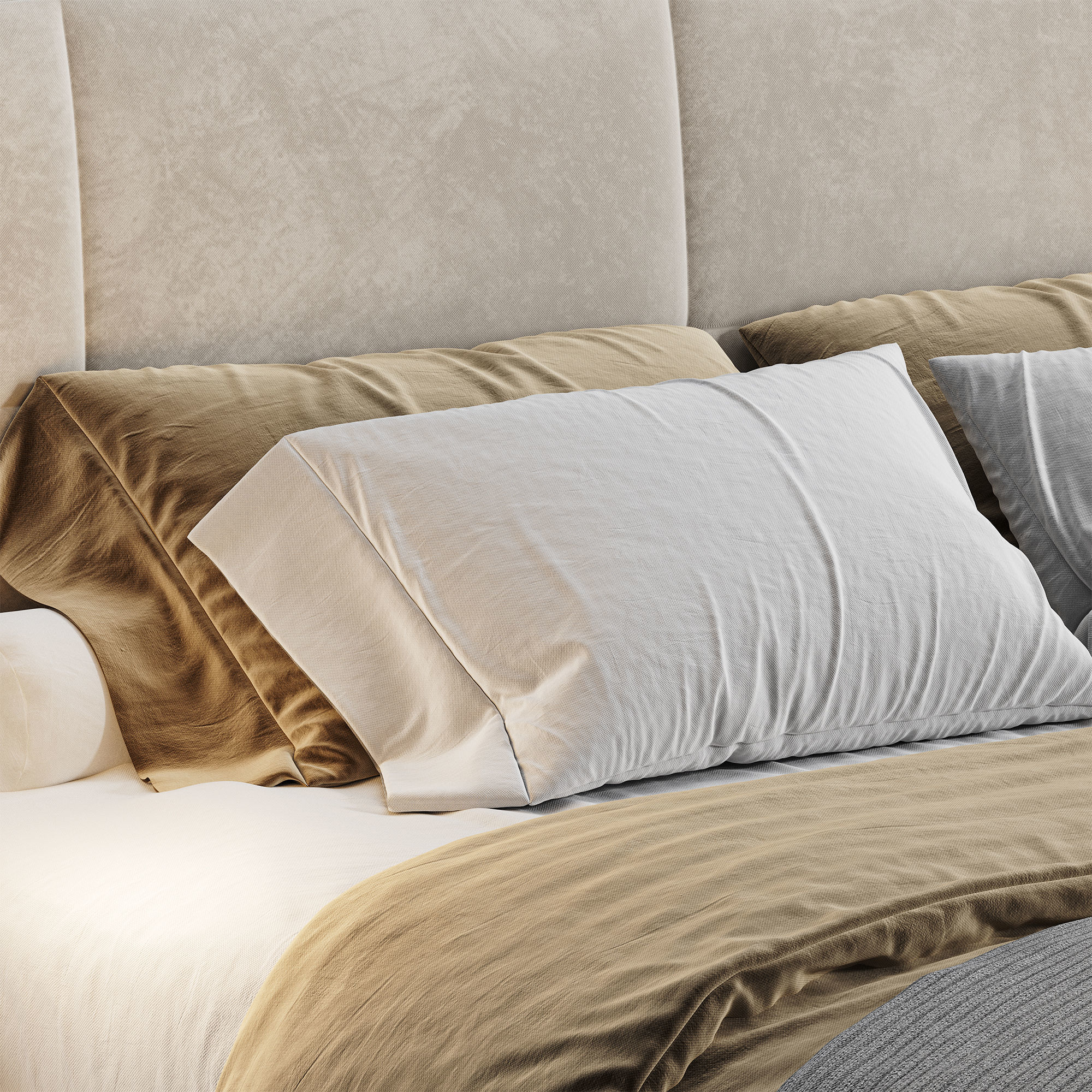 Rh Modena Bed Restoration Hardware 3D model_1