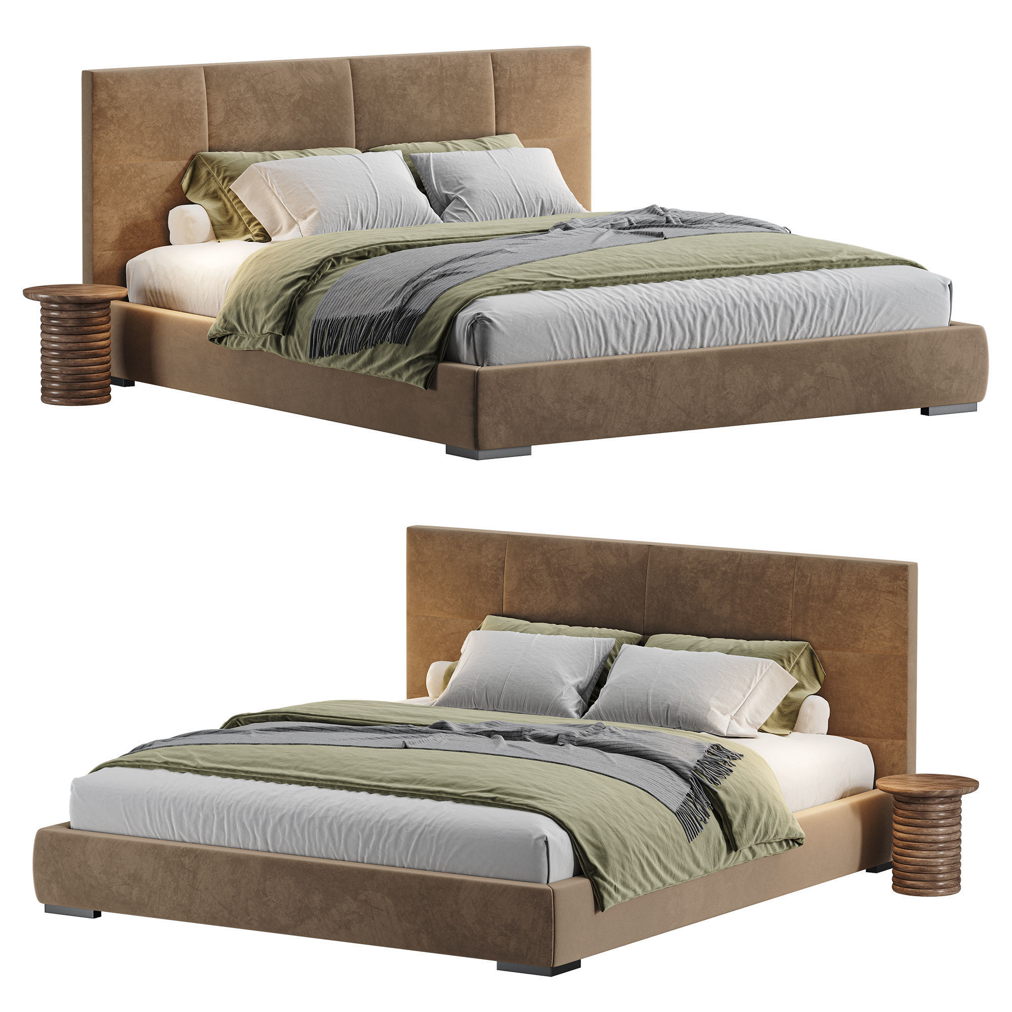 Rh Modena Bed Restoration Hardware 3D model_9