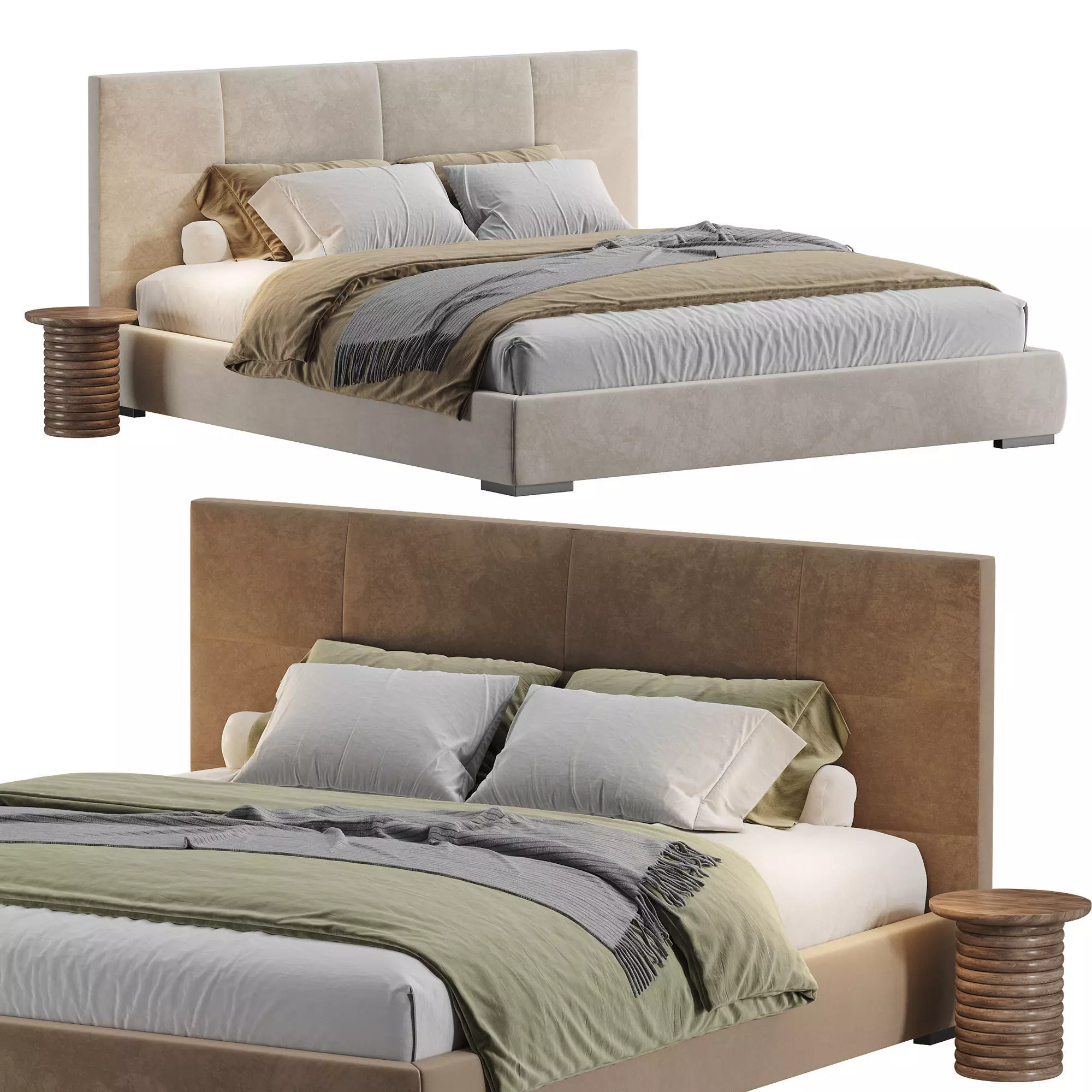 Rh Modena Bed Restoration Hardware 3D model_0
