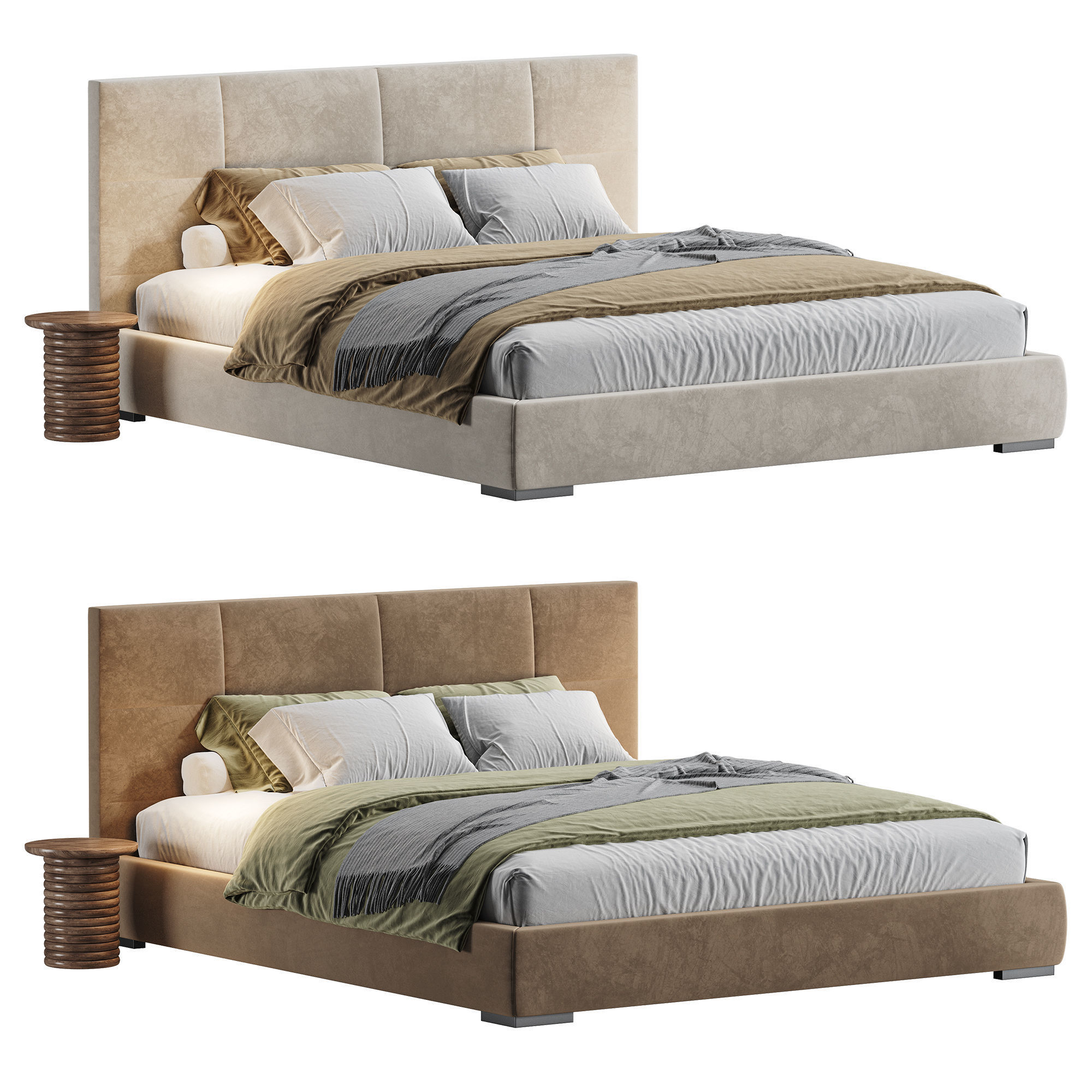Rh Modena Bed Restoration Hardware 3D model_13