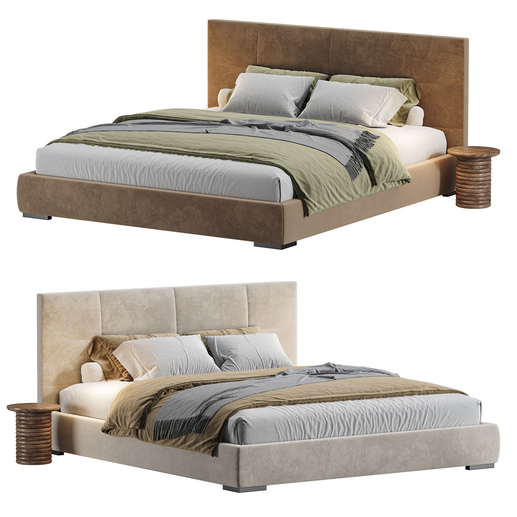 Rh Modena Bed Restoration Hardware 3D model_2