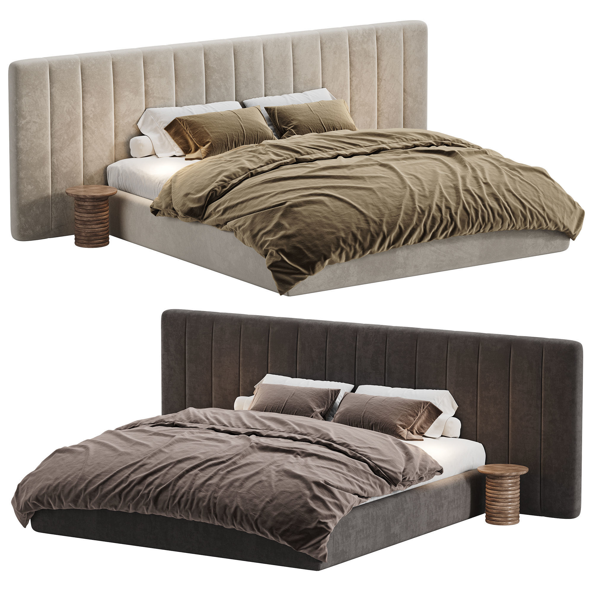 Vivian made Bed by COSMO RED 3D model_10