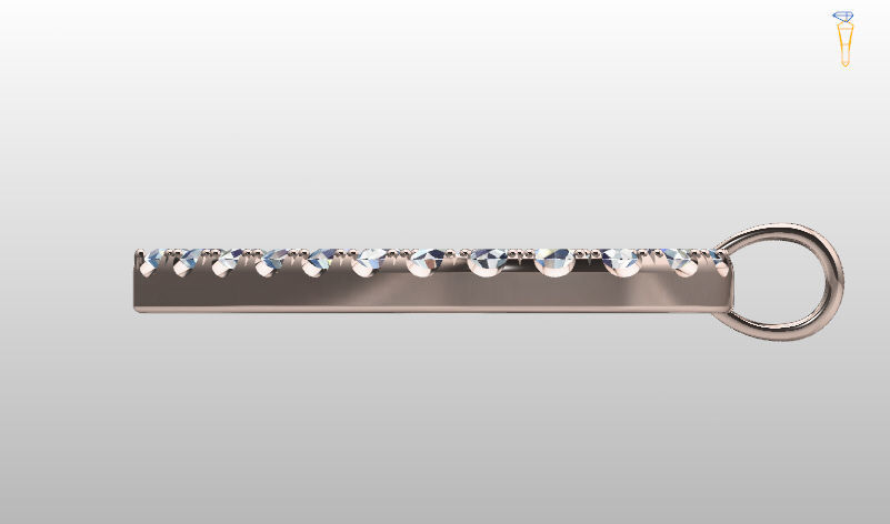 HEART PENDANT WITH BAIL 3D print model_7