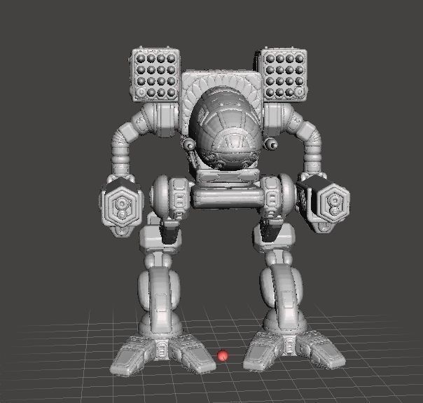 TIMBERWOLF MADCAT ROBOT WARRIOR MINIATURE MODEL FOR GAMES 3D print model_1