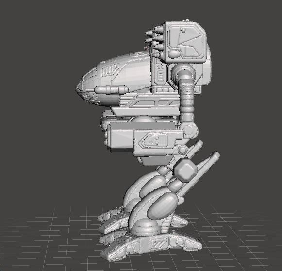 TIMBERWOLF MADCAT ROBOT WARRIOR MINIATURE MODEL FOR GAMES 3D print model_2