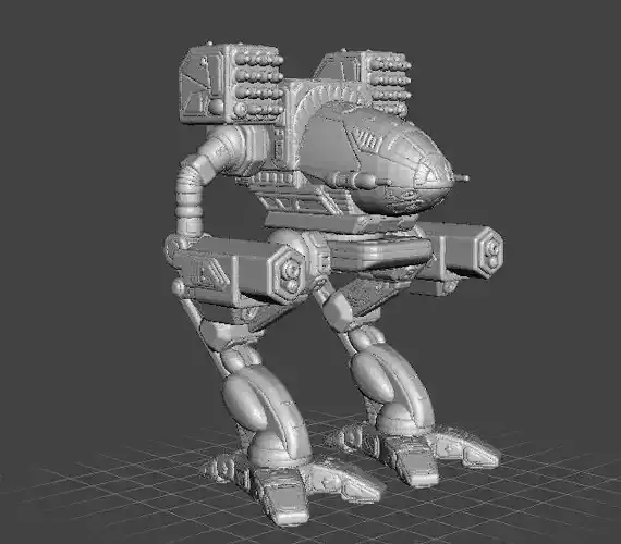 TIMBERWOLF MADCAT ROBOT WARRIOR MINIATURE MODEL FOR GAMES 3D print model