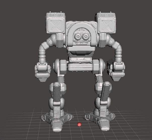 TIMBERWOLF MADCAT ROBOT WARRIOR MINIATURE MODEL FOR GAMES 3D print model_3