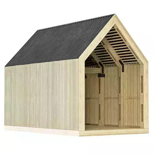 Gable gazebo Barn house